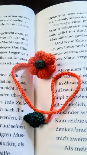 Häkellesezeichen "Pumpkin"